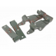 Ford GPW WW2 Jeep Willys MB, Side & Front Soft Top Bow Bracket & Fitting Set